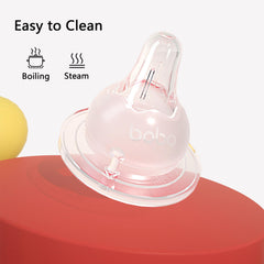 YOHKOH nipple with anti colic valve to reduce air intake during feeding.