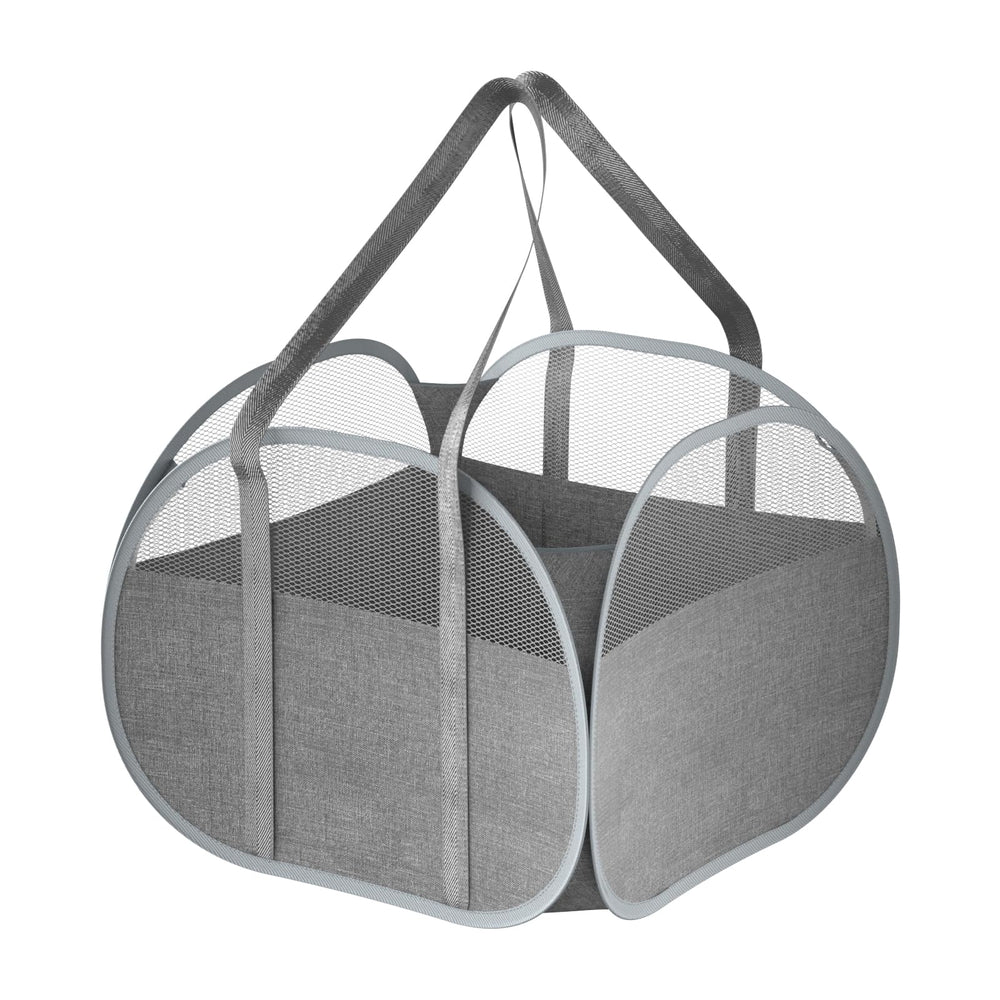 YOHOOLYO 95L toy storage basket, front view, sturdy and spacious for living room toys.