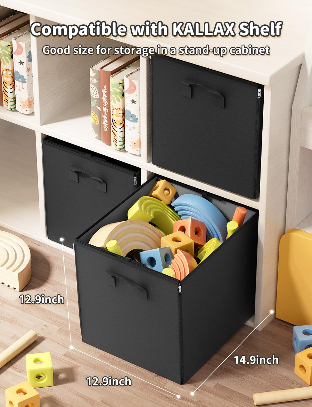 YOHOOLYO cube with zipper keeps bricks organized and dust-free.