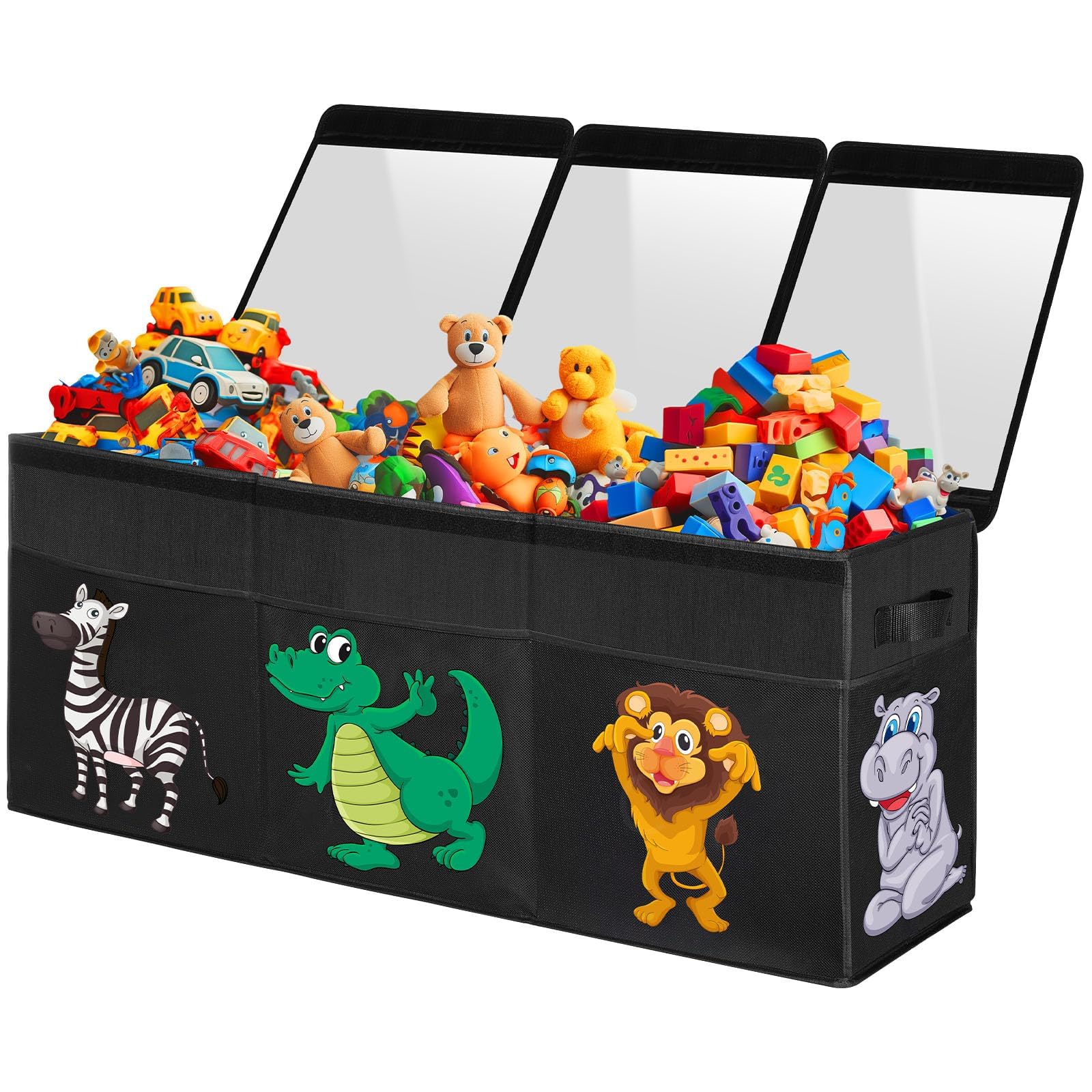 YOHOOLYO extra large toy box unfolded showing spacious 155L storage
