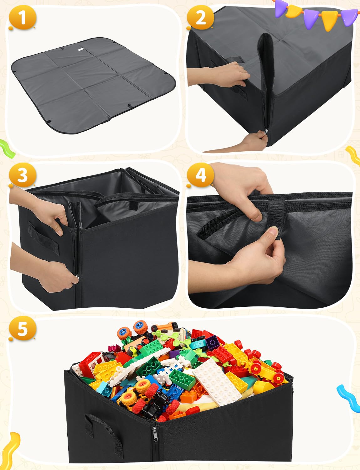 YOHOOLYO large 51.2-inch play surface supports creative layouts