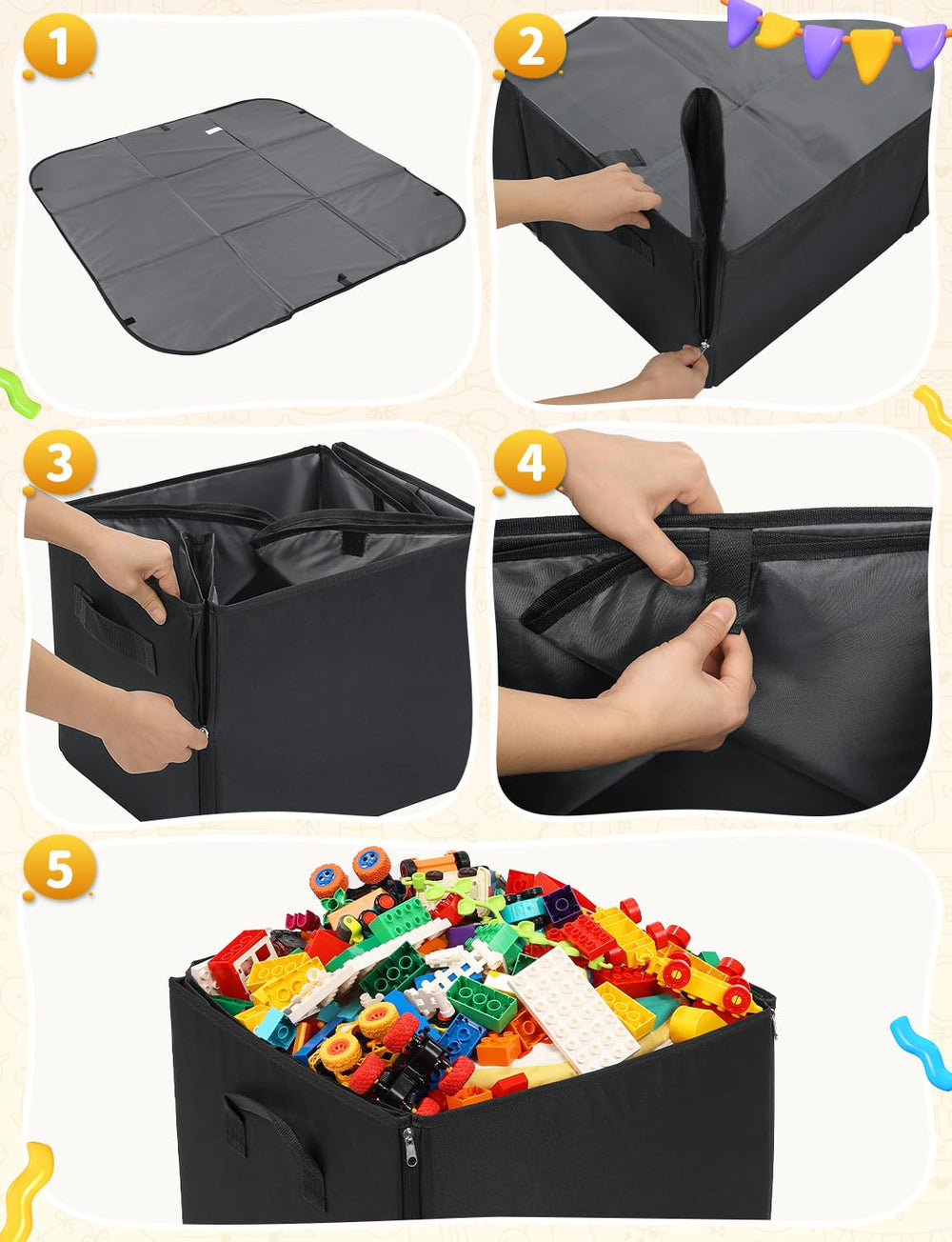 YOHOOLYO large 51.2-inch play surface supports creative layouts