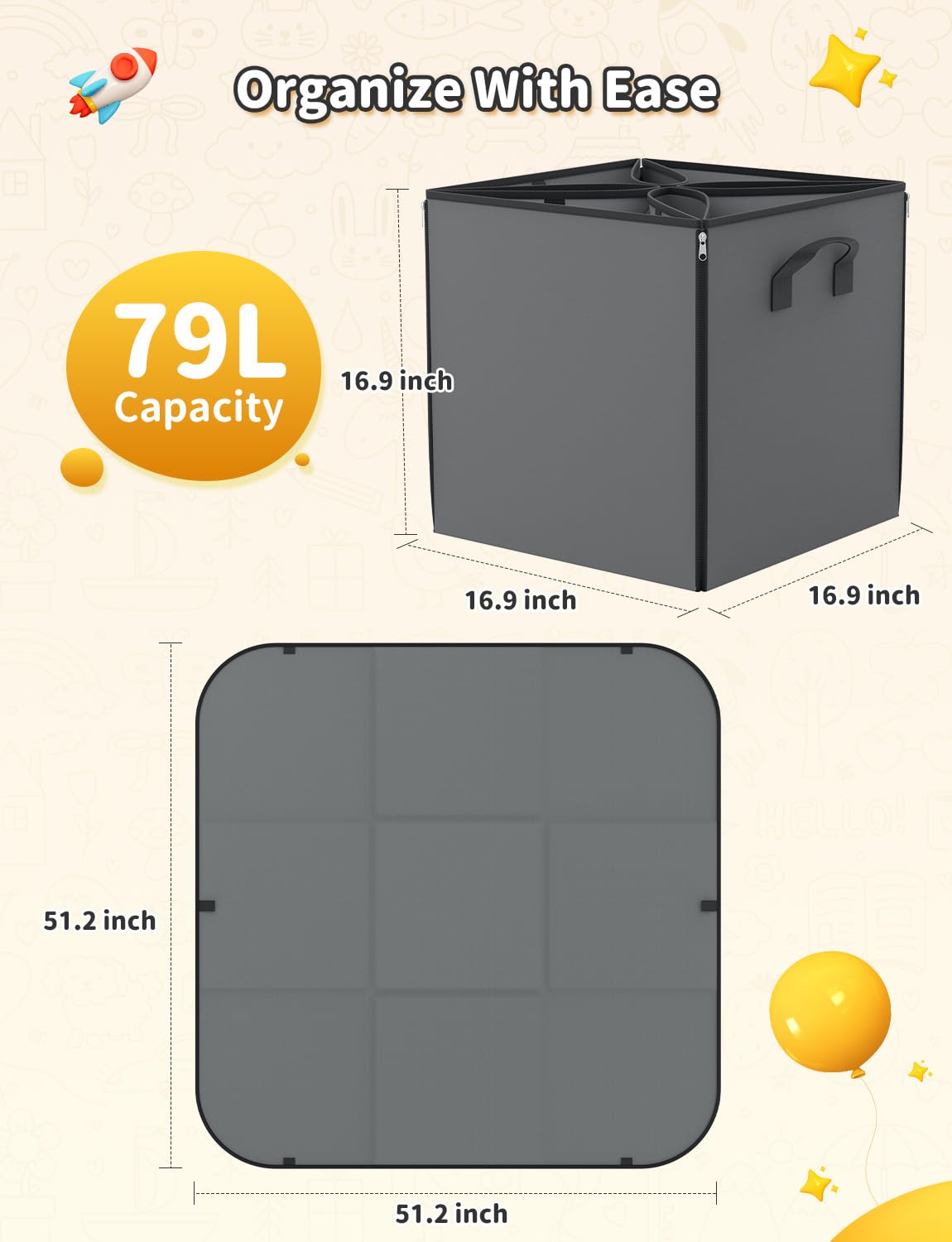 YOHOOLYO PP board base adds sturdy support for active kids