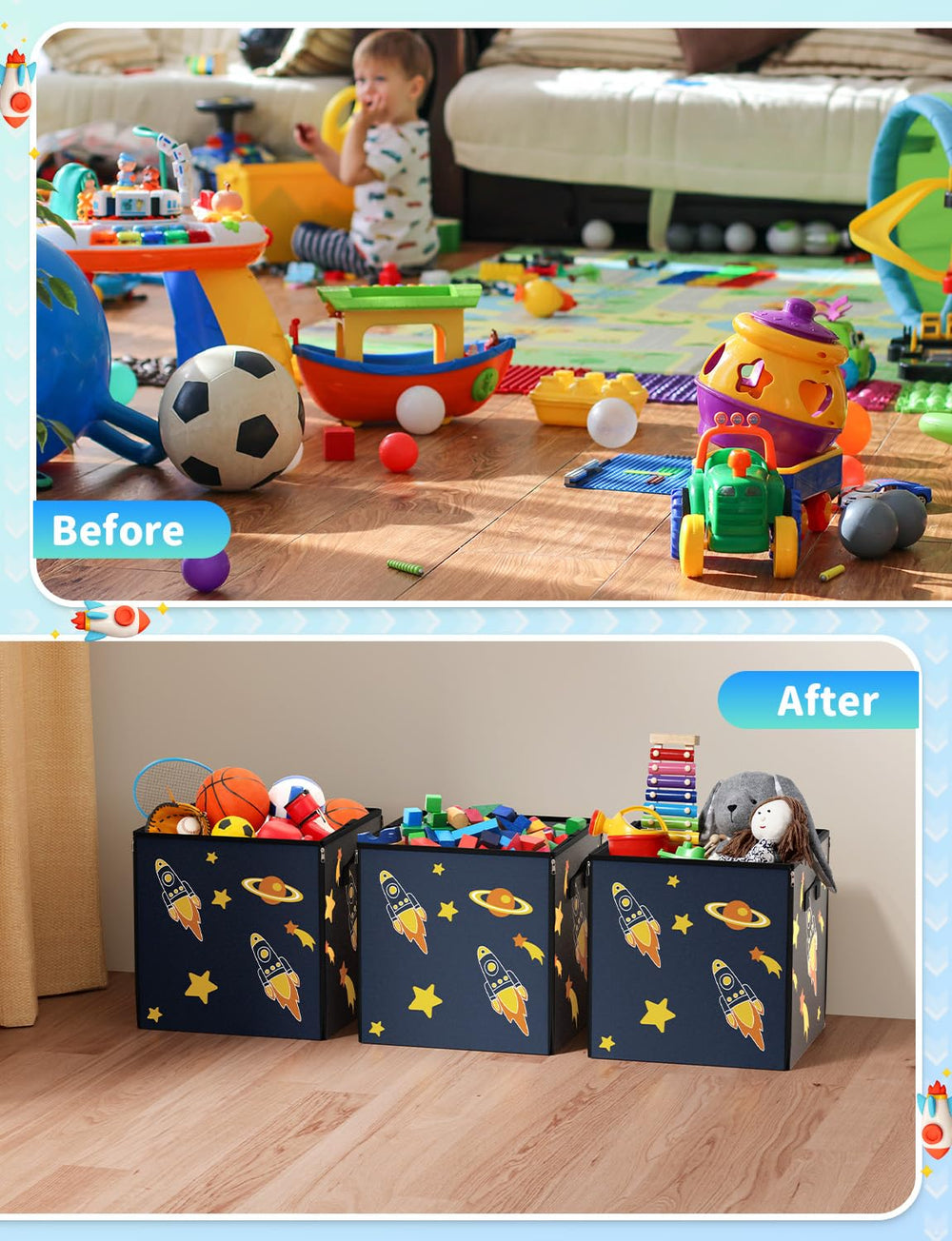 YOHOOLYO Compact fold saves space in small rooms.