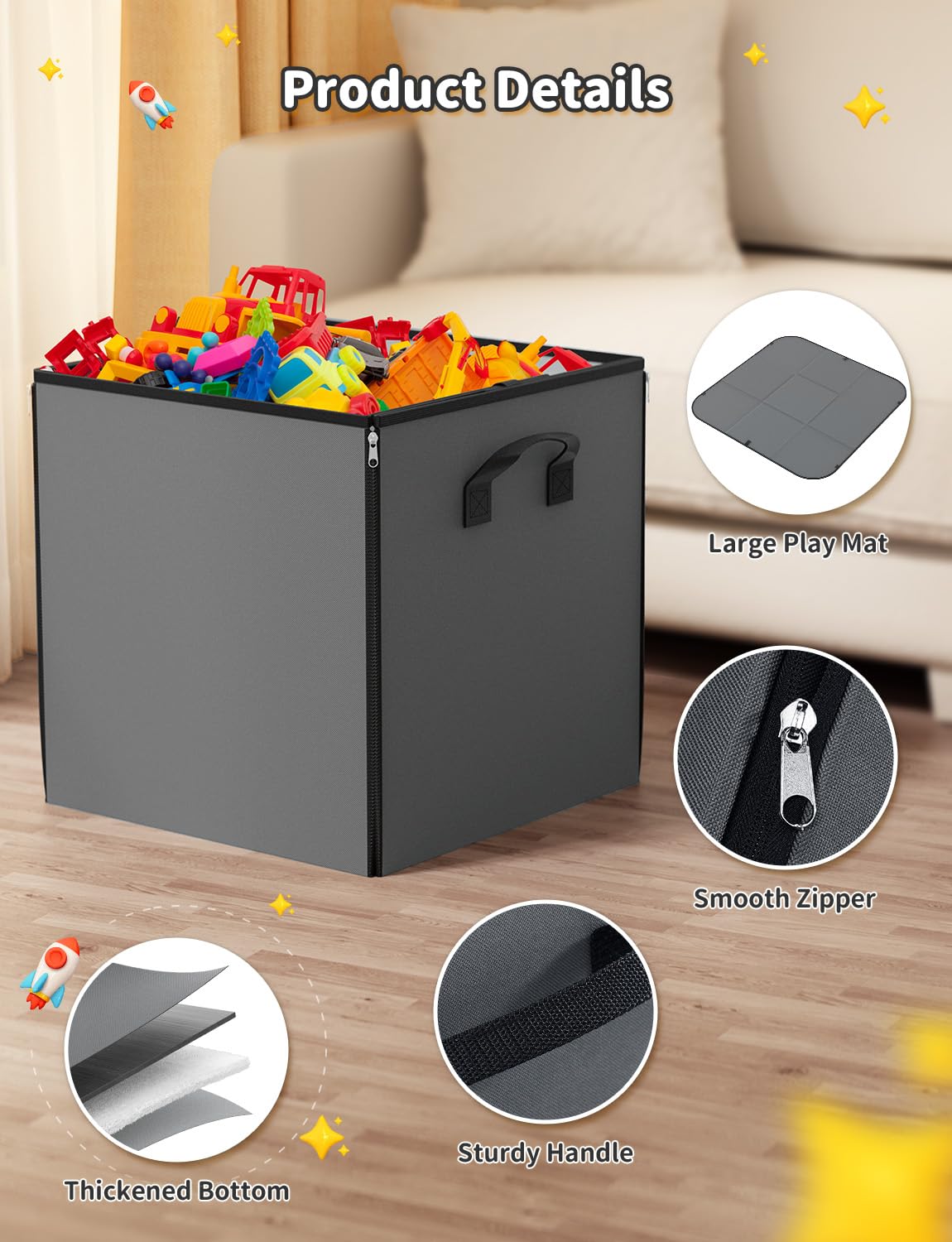 YOHOOLYO stain resistant fabric simplifies cleaning after messy play