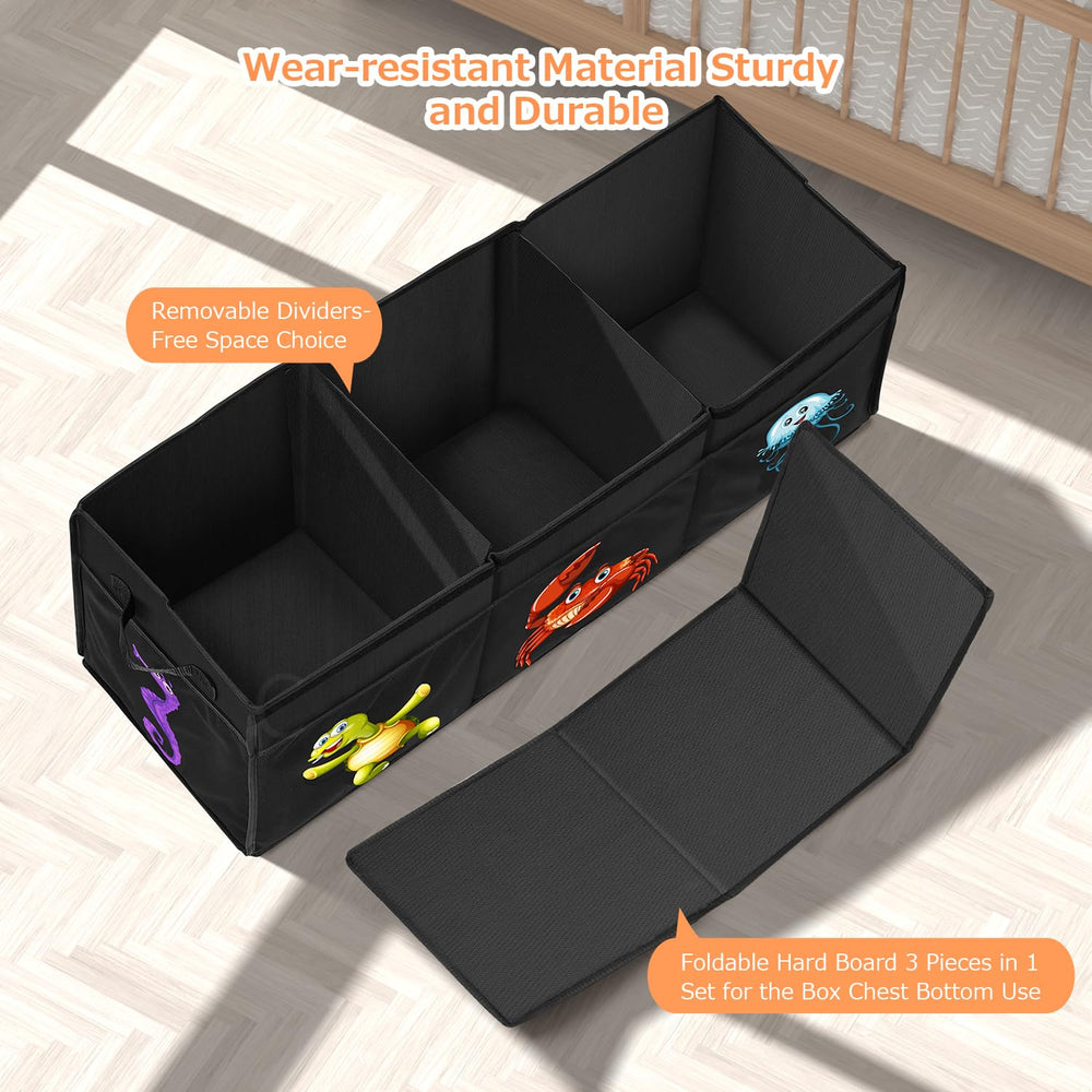 YOHOOLYO three transparent lids help kids locate toys quickly.