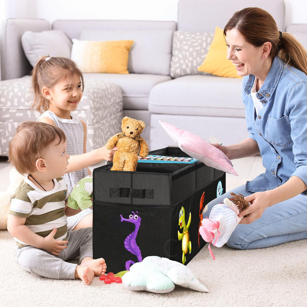 YOHOOLYO 42x16x14 inch toy box keeps rooms tidy and organized.