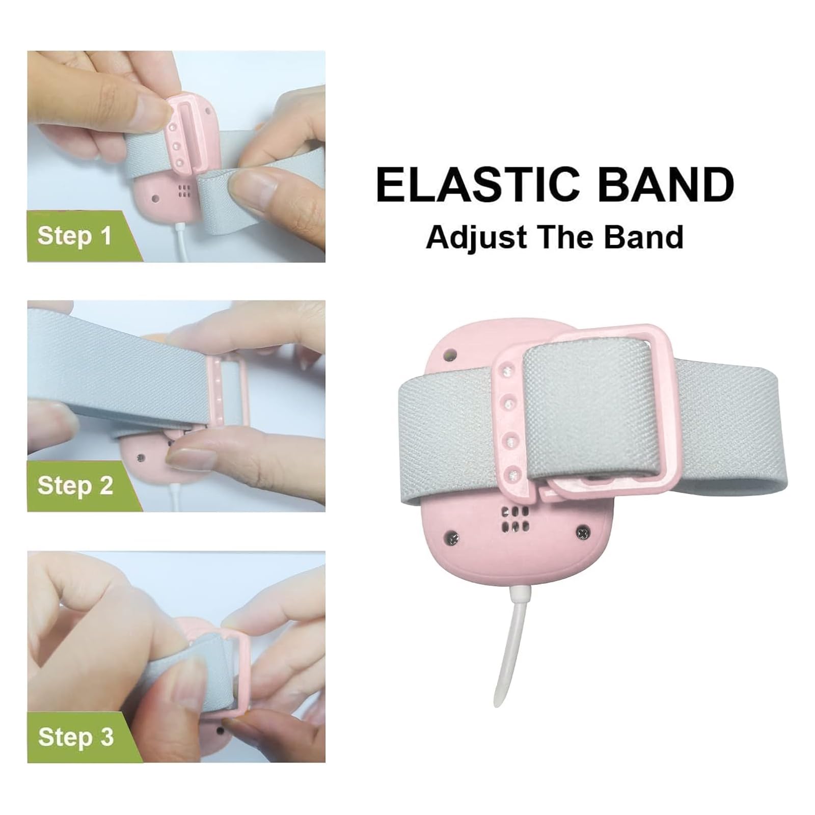 Yoicee bedwetting alarm packaging box and included components