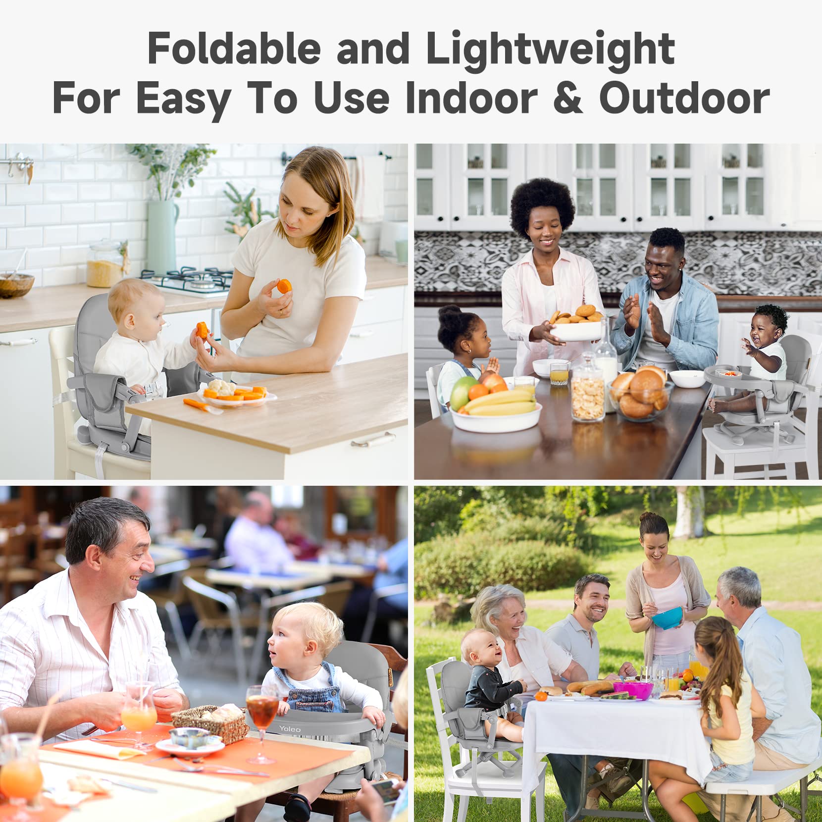 YOLEO booster easy to clean and assemble for everyday use