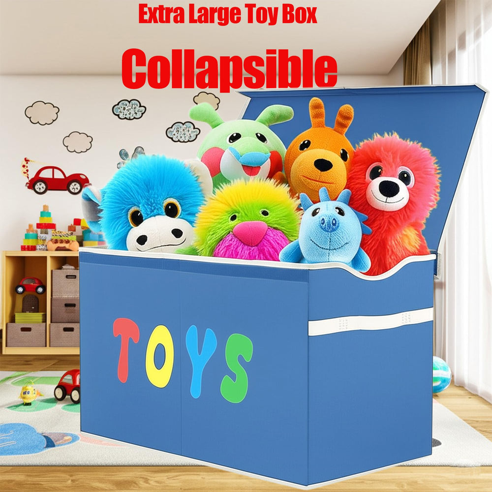 YOLOXO lid with secure closure keeps toys tidy and dust-free