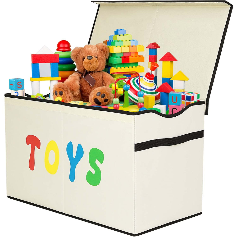 YOLOXO Toy Box Chest versatile storage for toys, clothes, blankets.