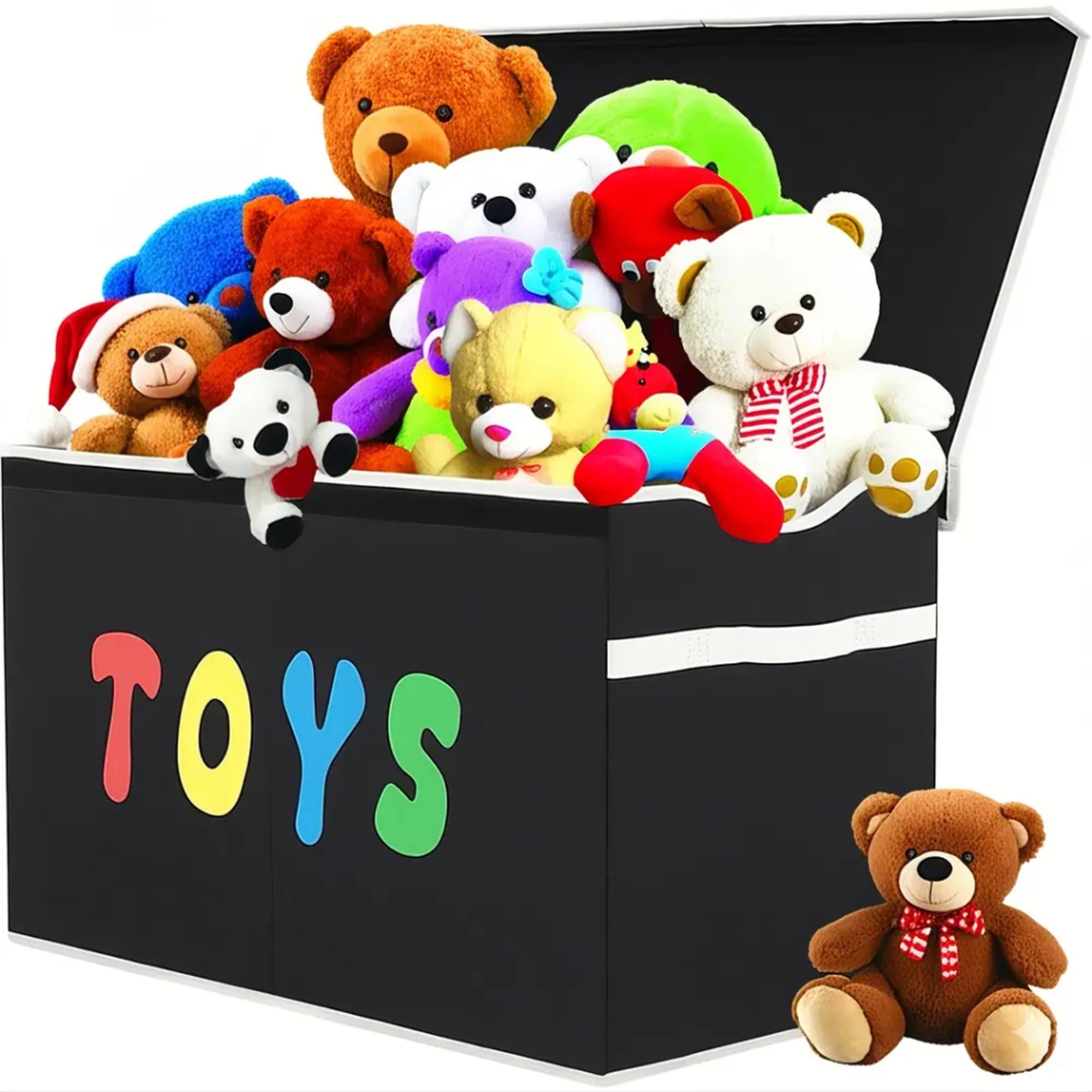 YOLOXO Toy Box Chest nursery storage keeps toys accessible.