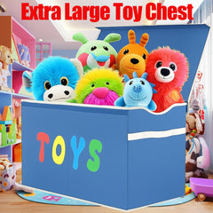 YOLOXO reinforced bottom toy box chest that stays sturdy under load