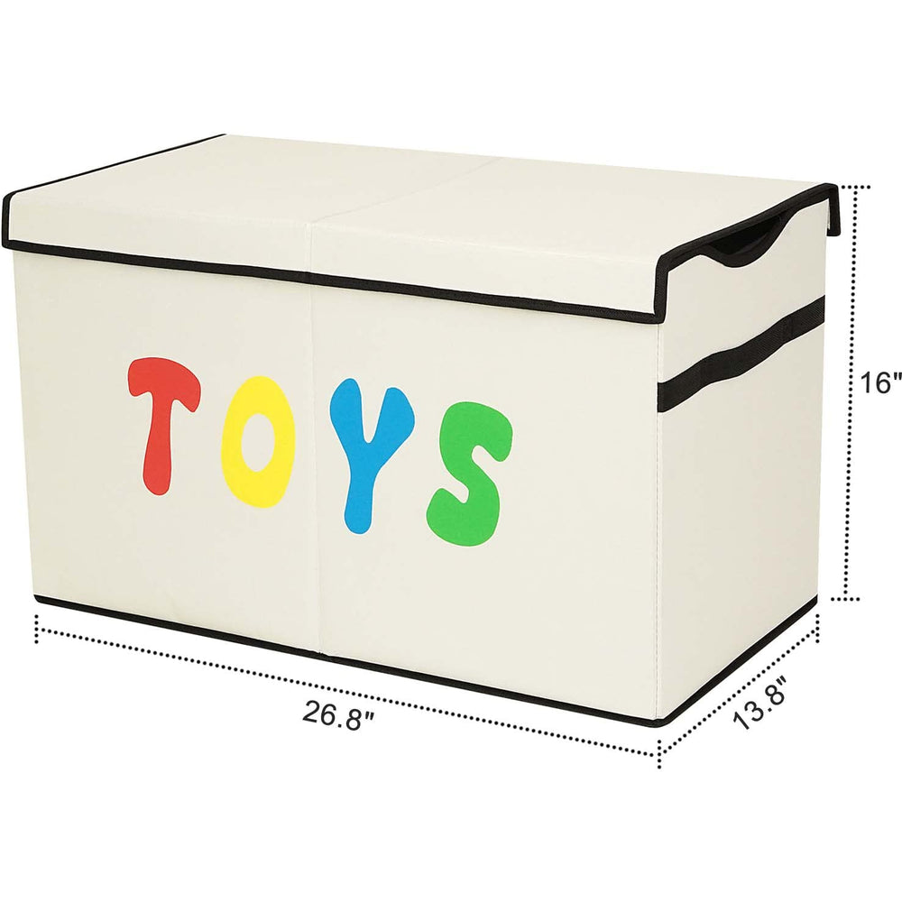 YOLOXO Toy Box Chest large capacity for organized toy storage.