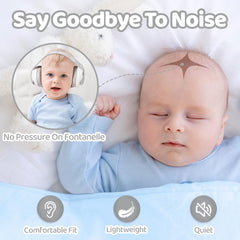 YomauiYee earmuffs with 25dB noise reduction protecting delicate hearing.