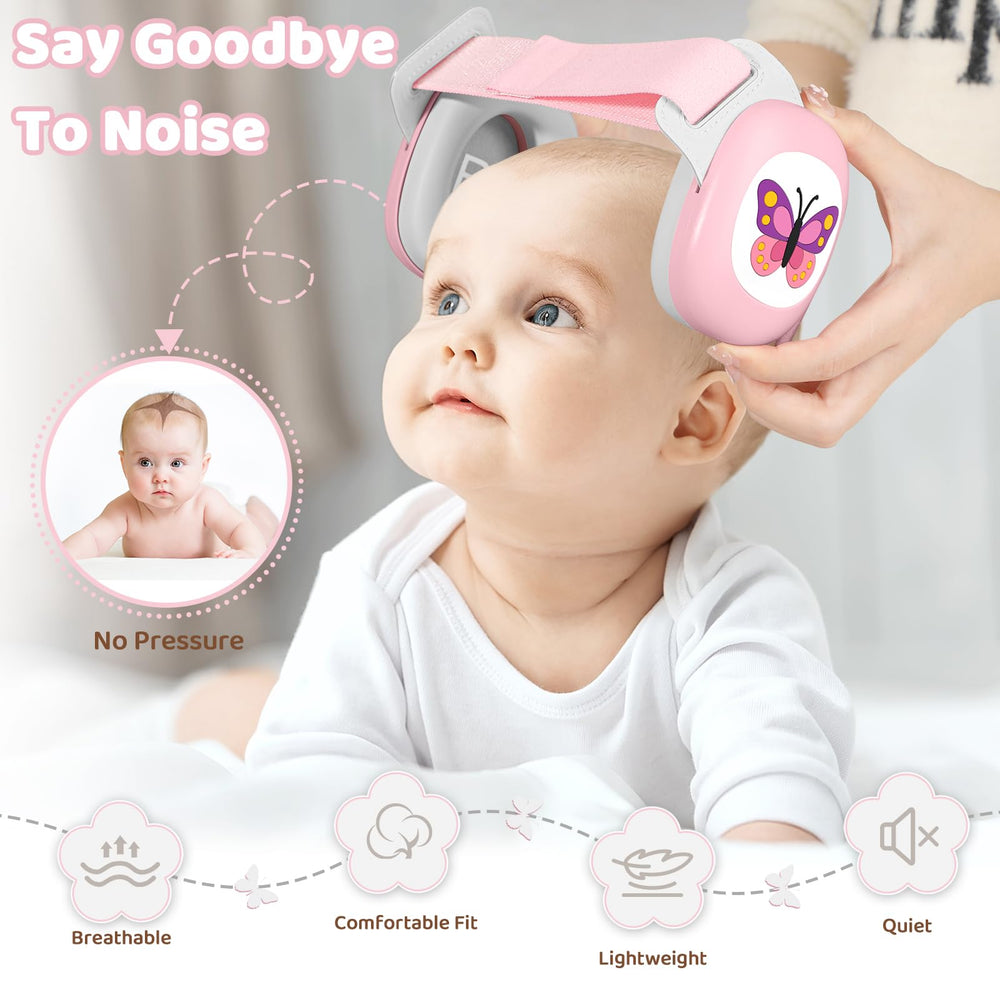 YomauiYee baby earmuffs fold for easy travel and compact storage