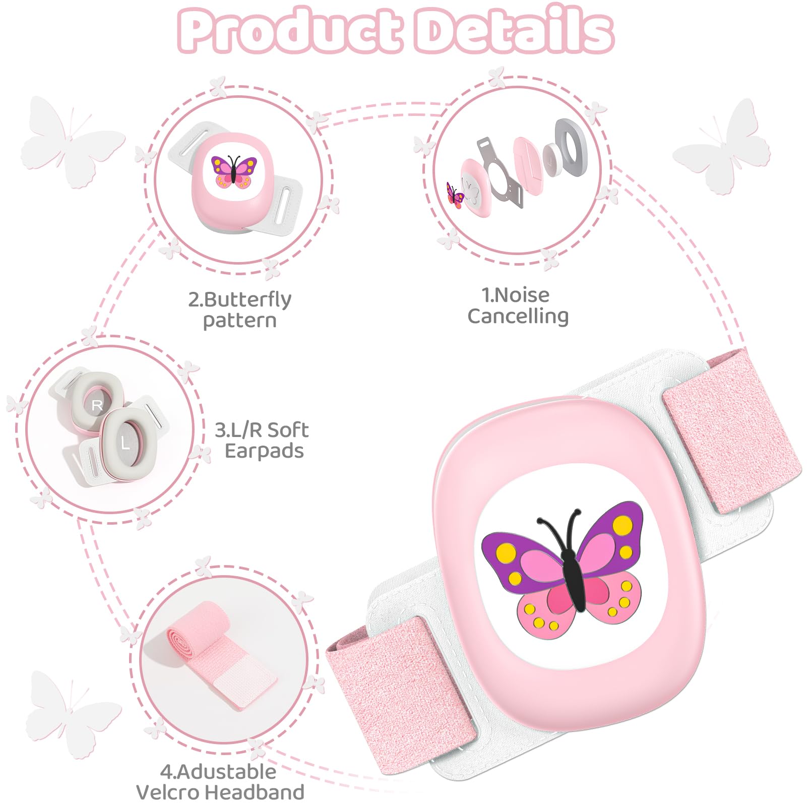 YomauiYee infant ear protection features a soft headband for comfortable all-day wear