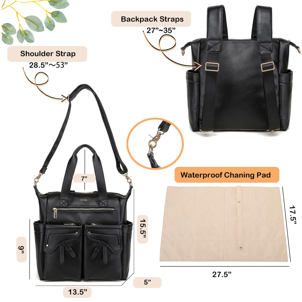 Yomiky bag includes changing pad for comfortable diaper changes on the go