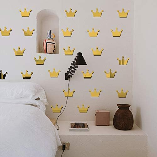 YongPan 20-piece crown mirror decals set for quick decorating.
