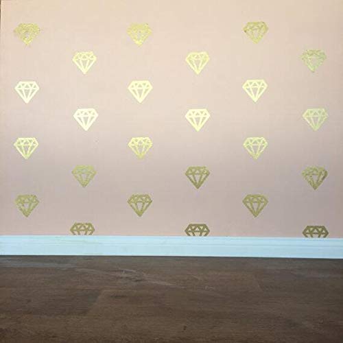 YongPan diamonds acrylic mirror wall sticker in gold bedroom sparkle