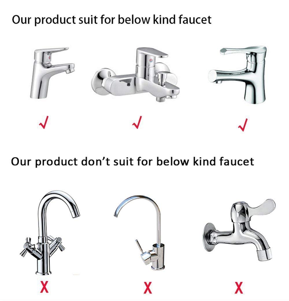 Yonisun leaf faucet cover easy-to-install design fits most taps.