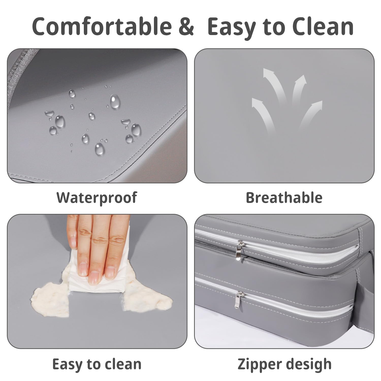YONTINY booster featuring adjustable straps for snug attachment.