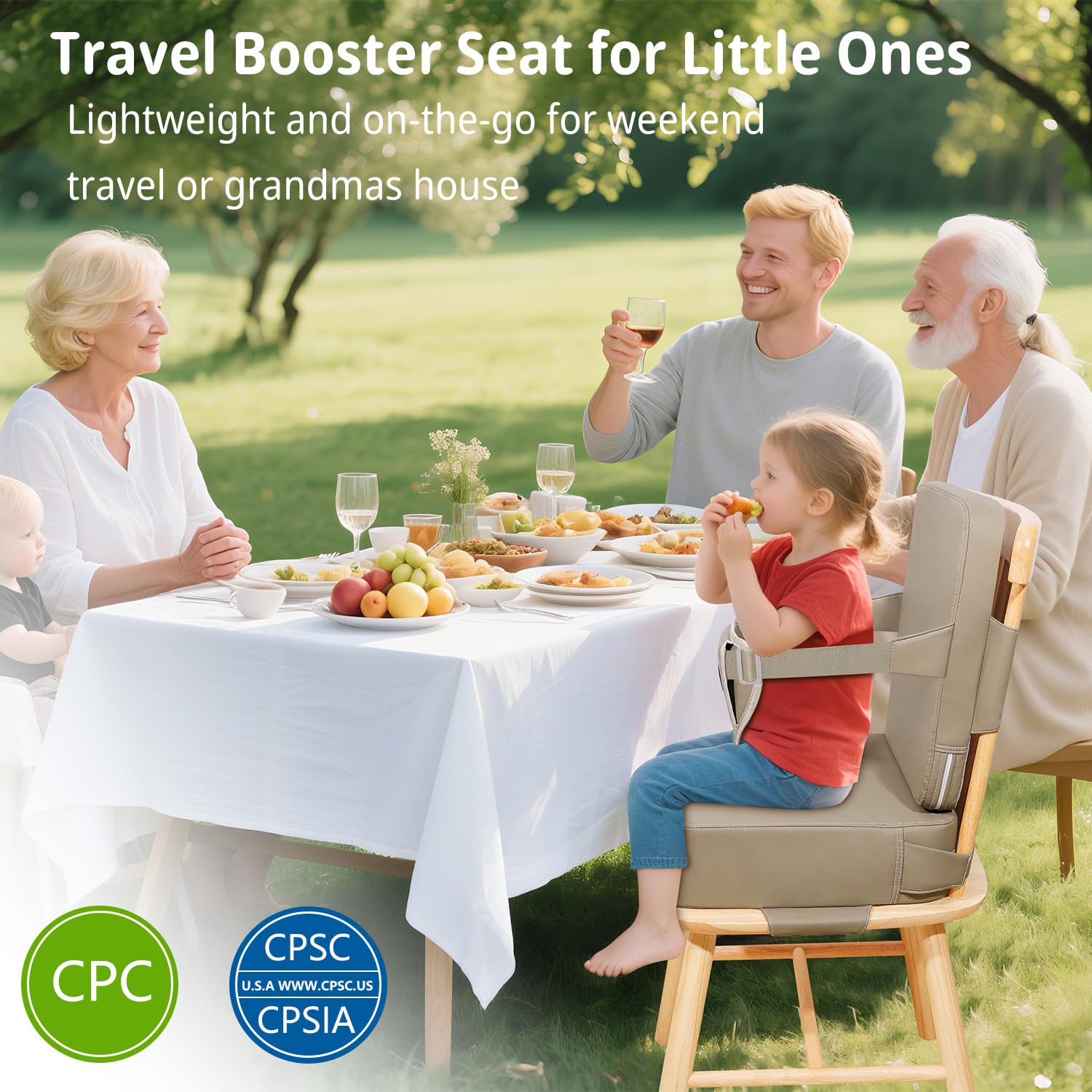High-density foam cushion for comfortable toddler seating