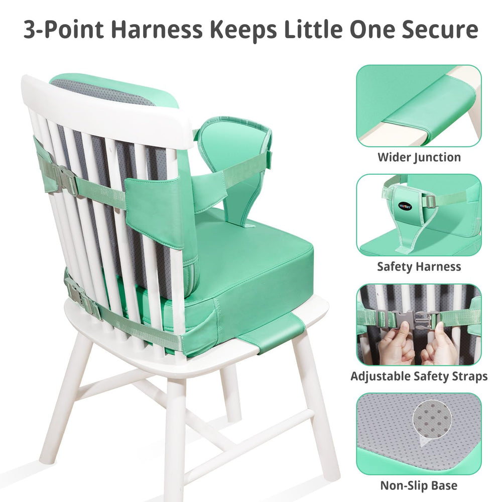 YONTINY booster seat cover removal via zipper for easy cleaning