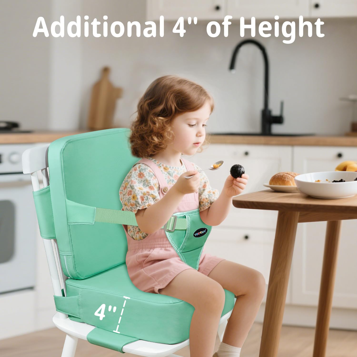 YONTINY booster seat foam cushion offers comfortable toddler support