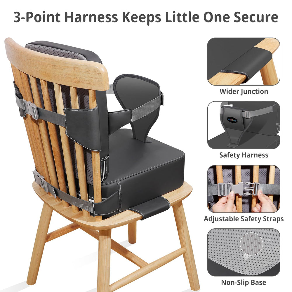 YONTINY high-density foam provides comfortable support for kids at meals