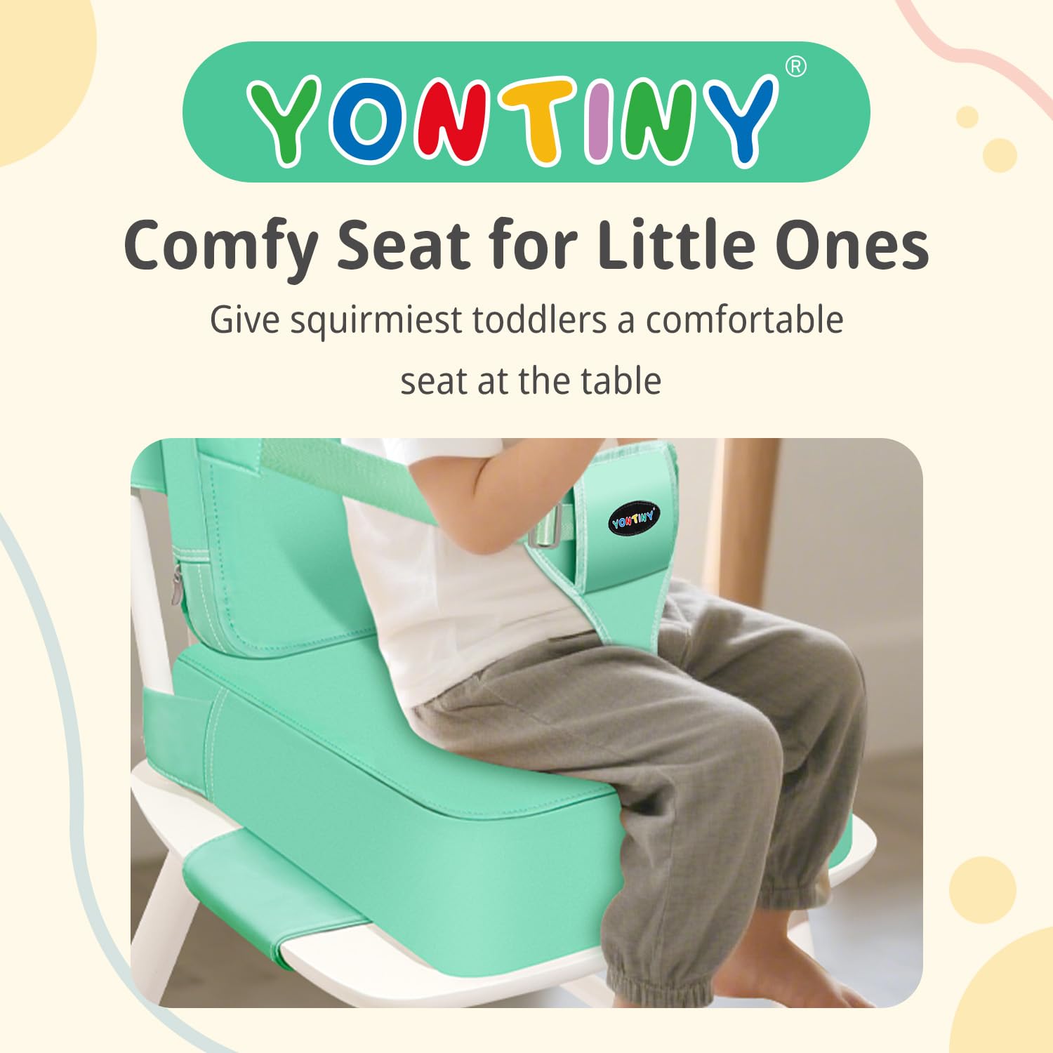 YONTINY 2-in-1 booster seat helps toddlers join family dinners