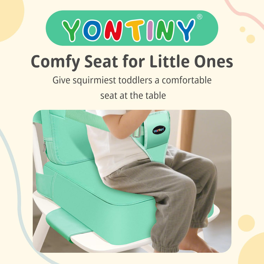 YONTINY 2-in-1 booster seat helps toddlers join family dinners