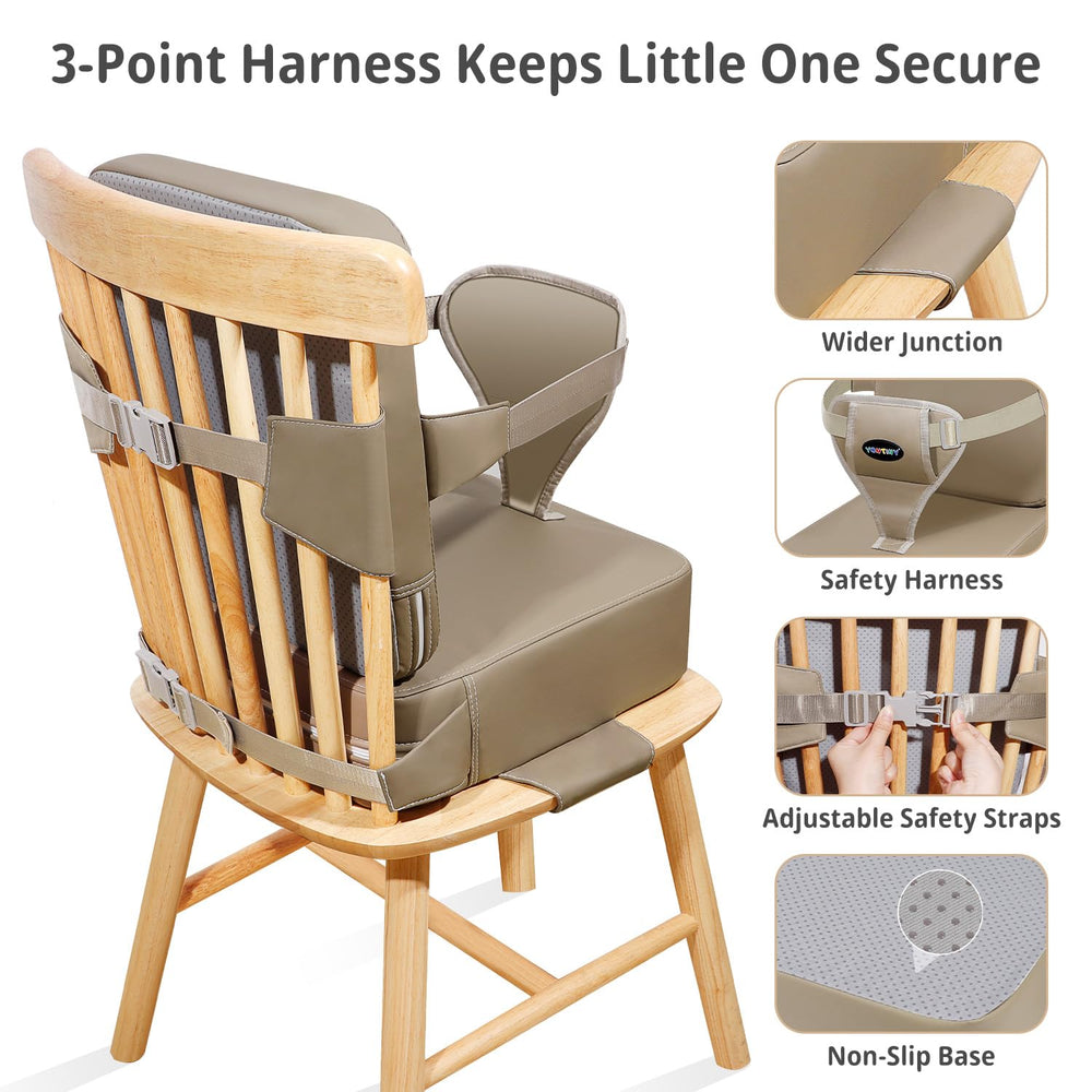 Travel-friendly, lightweight YONTINY booster seat for outings