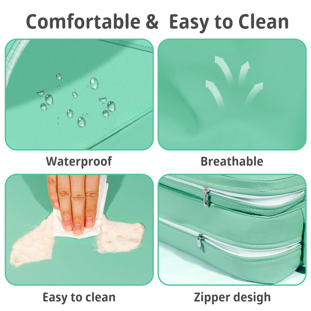 YONTINY booster seat waterproof PU surface cleans with a quick wipe