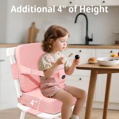 YONTINY booster seat in waterproof PU leather for quick cleanup