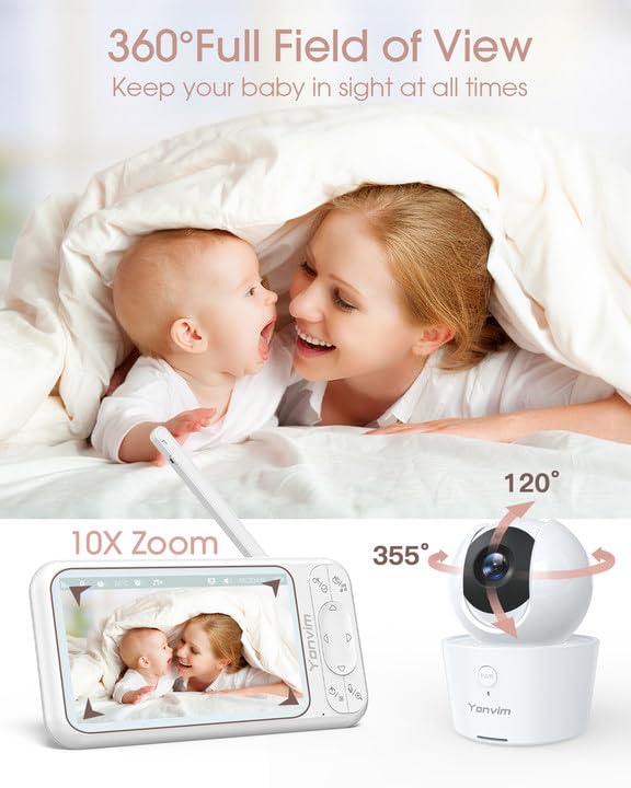 Yonvim Alexa control enabling hands-free baby monitoring