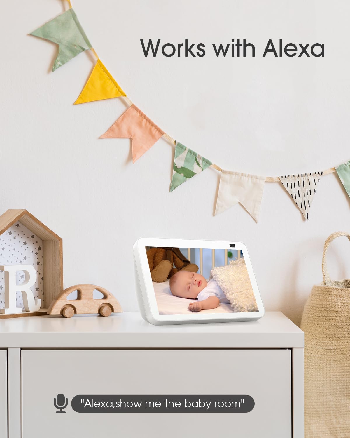 Yonvim app interface showing live baby feed on smartphone
