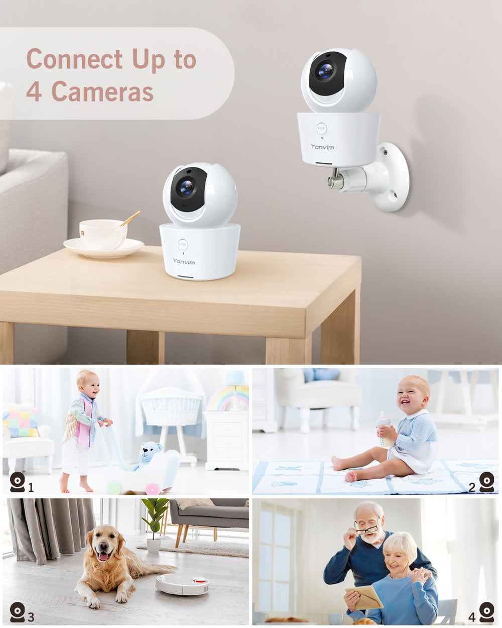 Yonvim encrypted storage protecting baby monitor footage