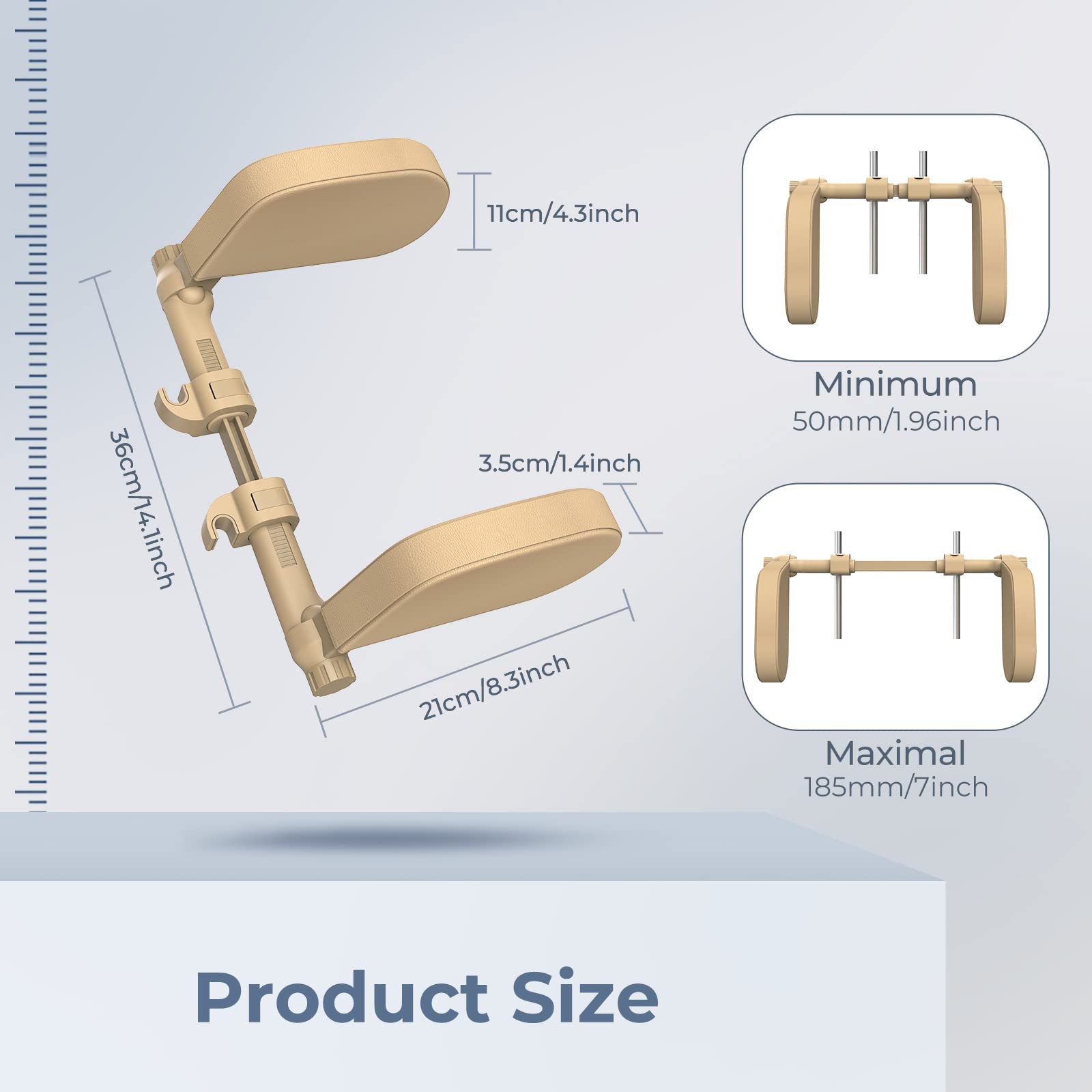 Yoocaa compact cushion saves space when not in use.