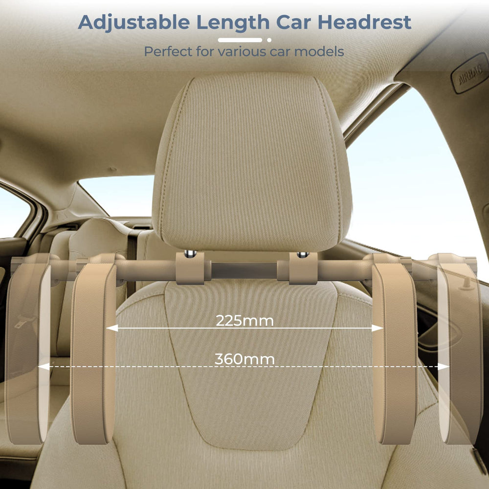 Yoocaa headrest pillow supporting kids and adults on road trips.