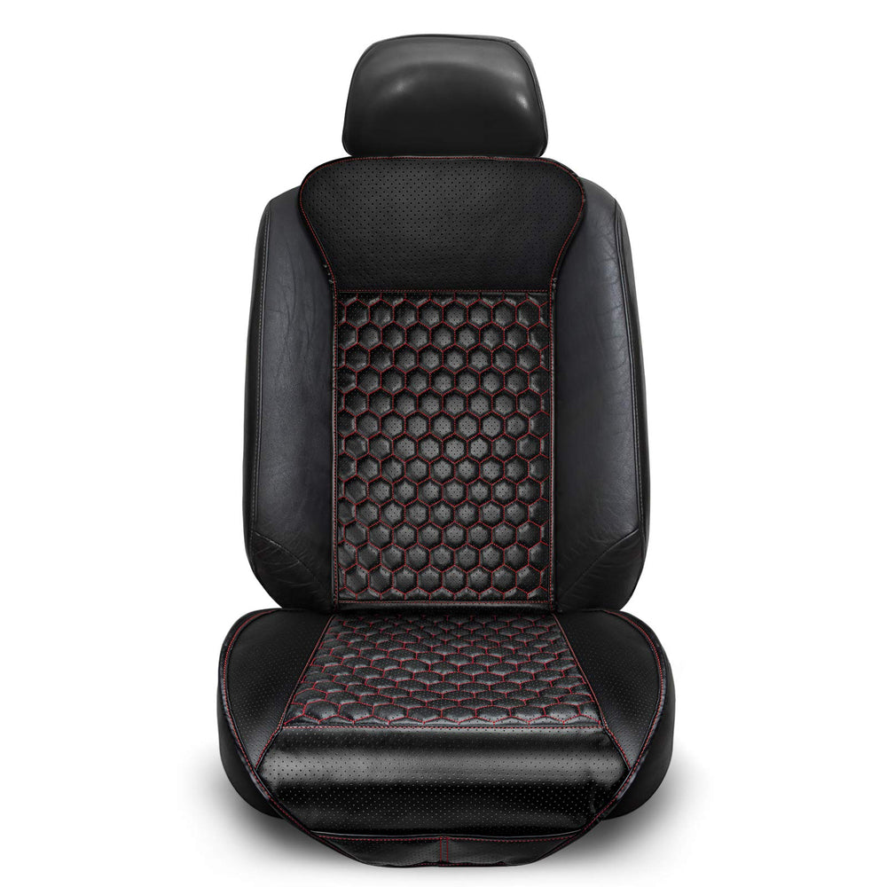 YOOFAN breathable perforated design keeps seats cool on long drives.