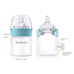 YOOFOREA anti-colic venting system demonstrates smoother feeds.