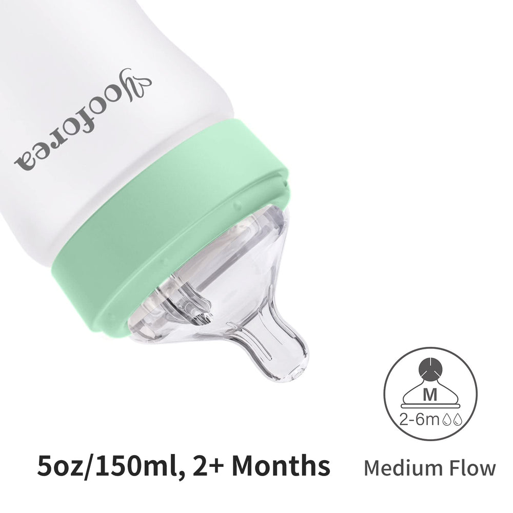 Yooforea silicone coating cushions and protects glass during handling.