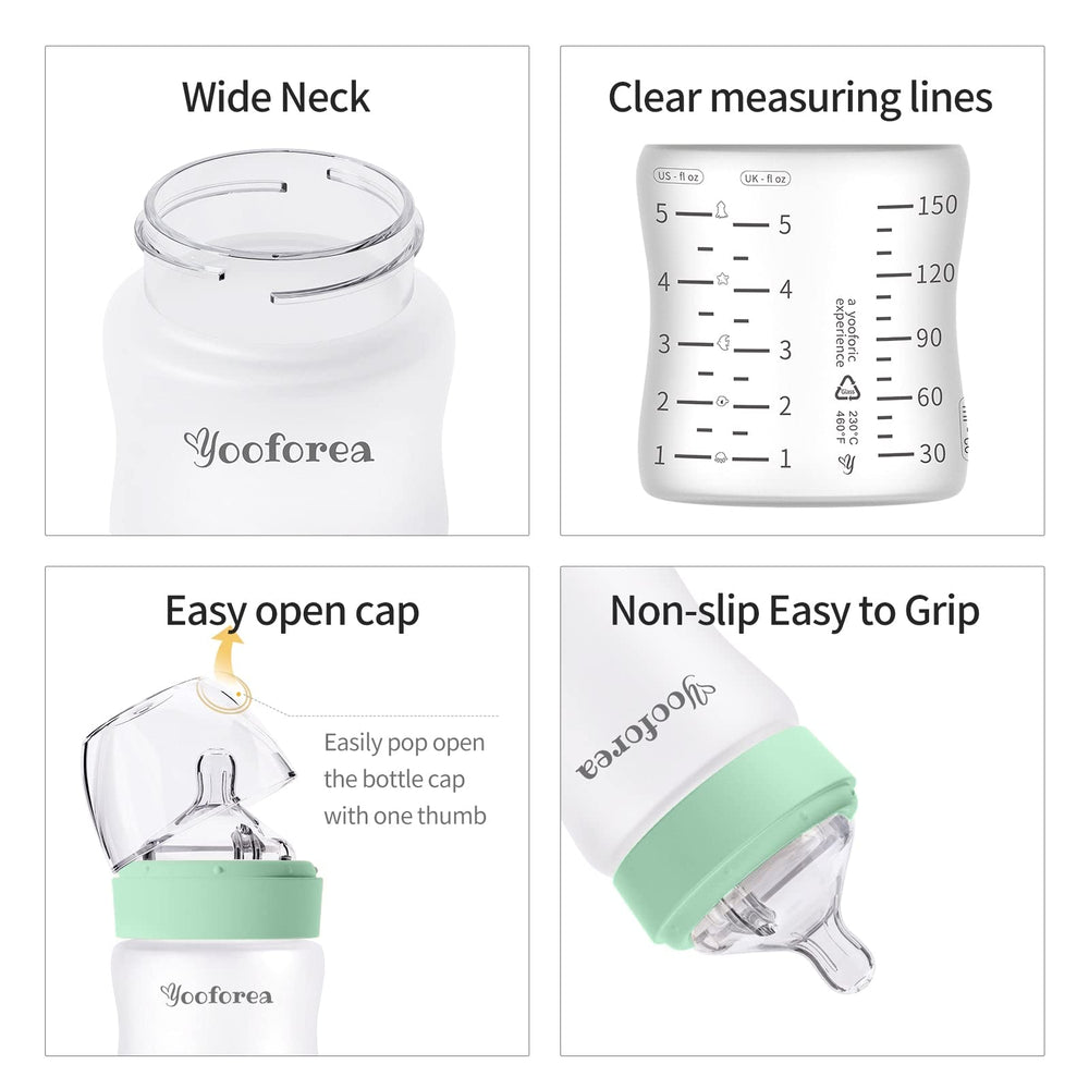 Yooforea wide-neck design facilitates filling and cleaning.