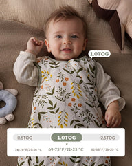 Yoofoss 1.0 tog warmth highlighting year-round comfort for naps and nights.