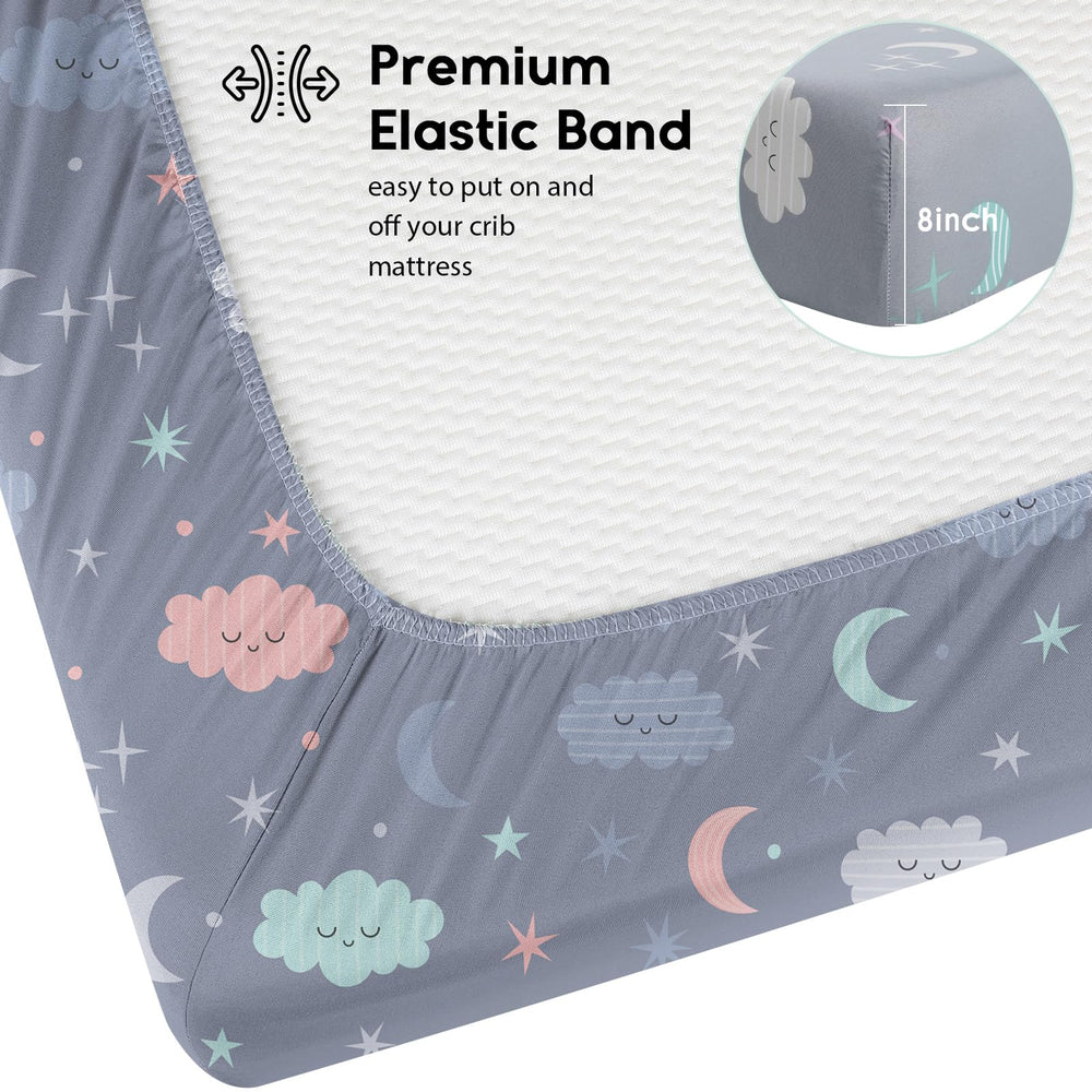 Close-up of Yoofoss cloud sheet 8-inch pocket on mattress edge