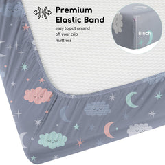 Close-up of Yoofoss cloud sheet 8-inch pocket on mattress edge
