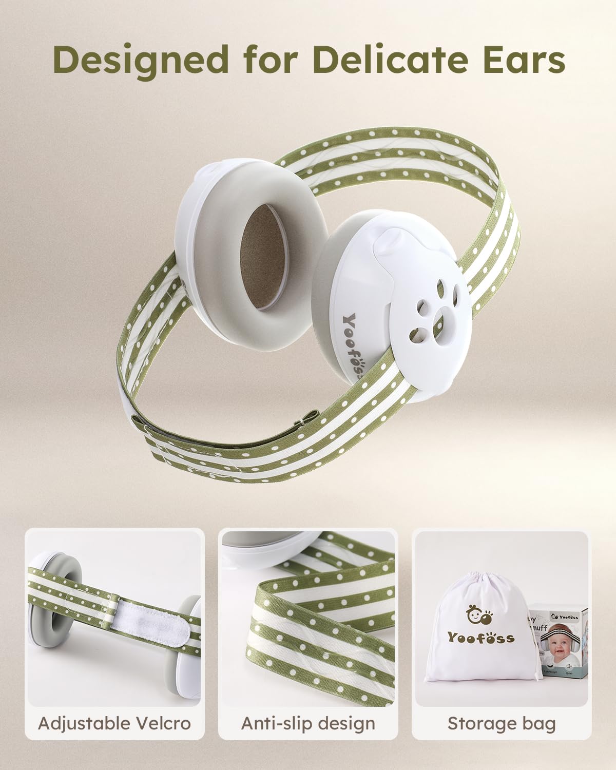 Yoofoss earmuffs offer up to 25 dB reduction while keeping ambient sounds audible.