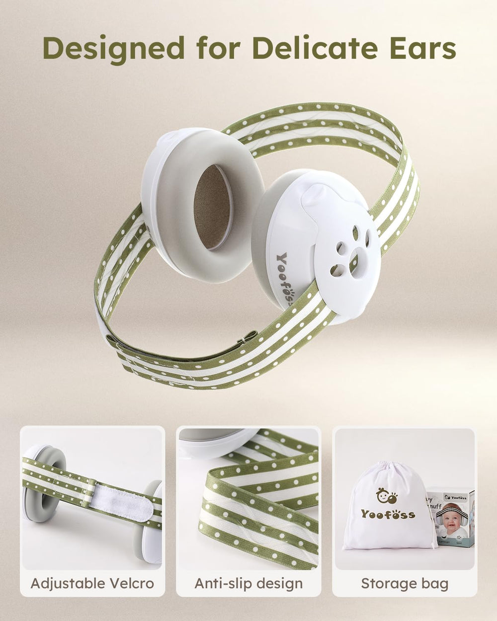 Yoofoss earmuffs offer up to 25 dB reduction while keeping ambient sounds audible.