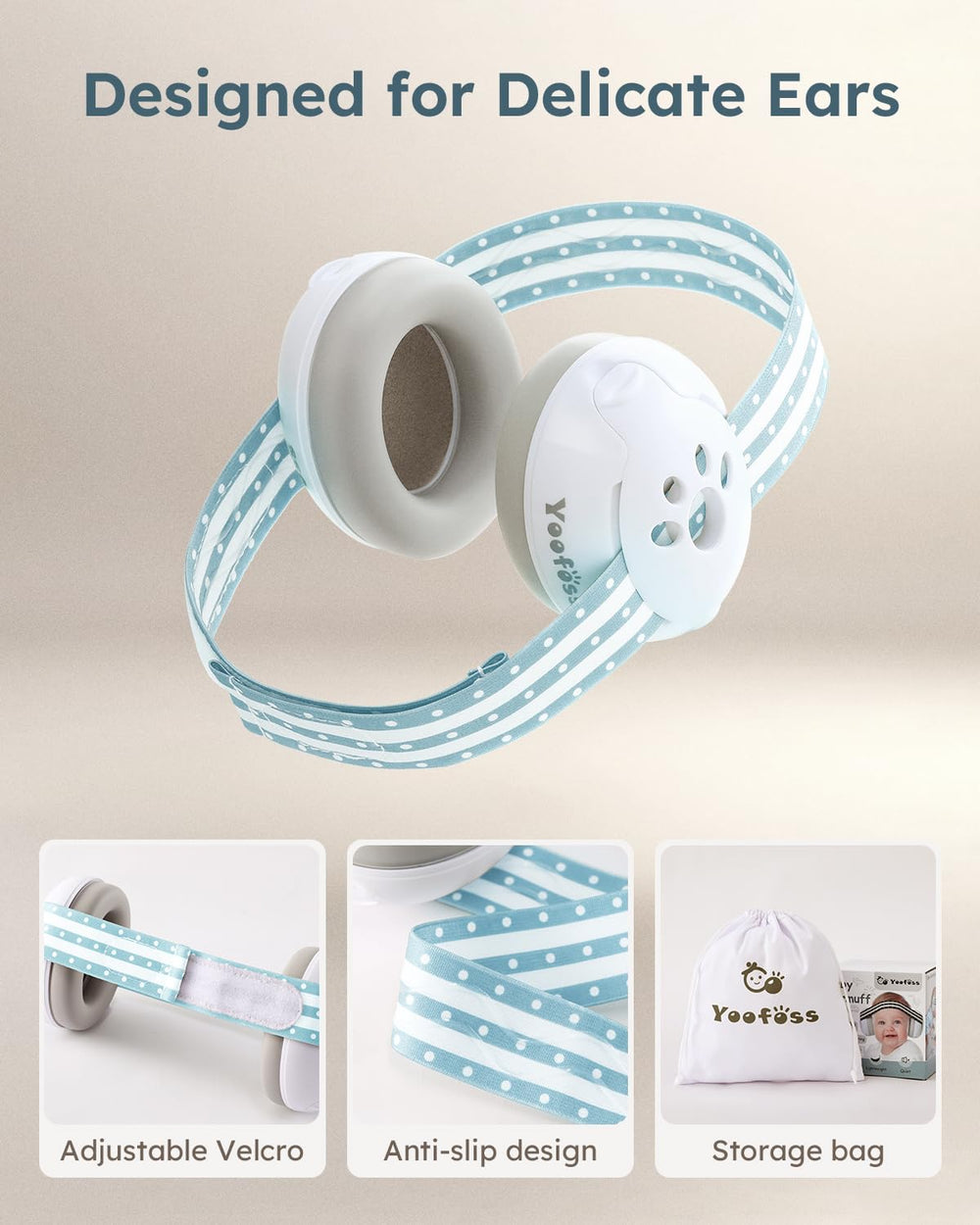 Lab-tested 25dB reduction helps reduce loud sounds during travel.